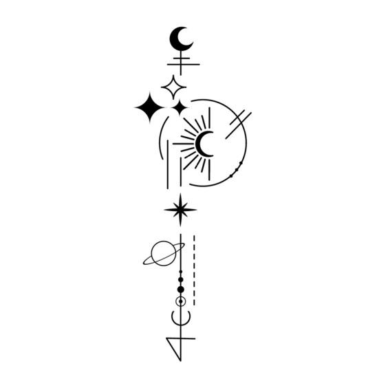 10 шт. временные татуировки водонепроницаемые геометрические реалистичные долговечные конструкции геометрические татуировки для мужчин и женщин