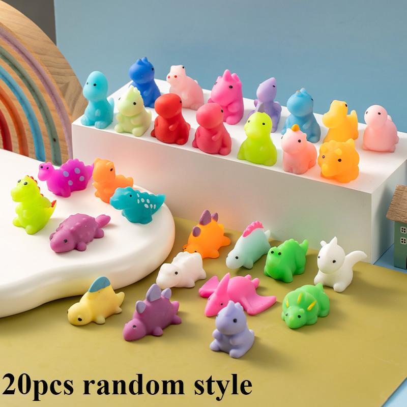 Kawaii Dinosaur Soft Squishy Fidget Toys Animal Stress Relief Ball Decompression Sensory Squeeze Toy For Kids Classroom Prizes