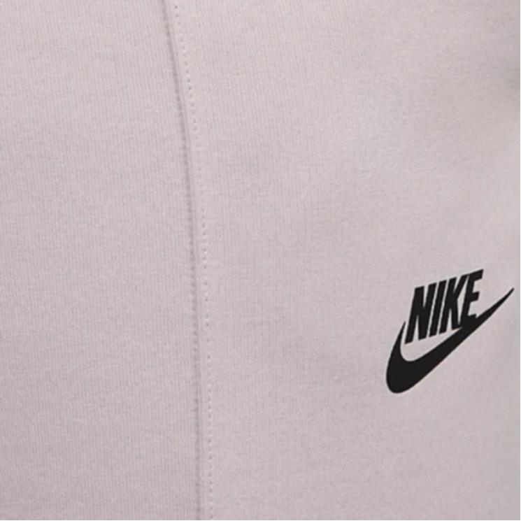 Nike Спортивные повседневные брюки-джоггеры из флиса с завязками, однотонные, женские, серые, фиолетовые, FB8331-019