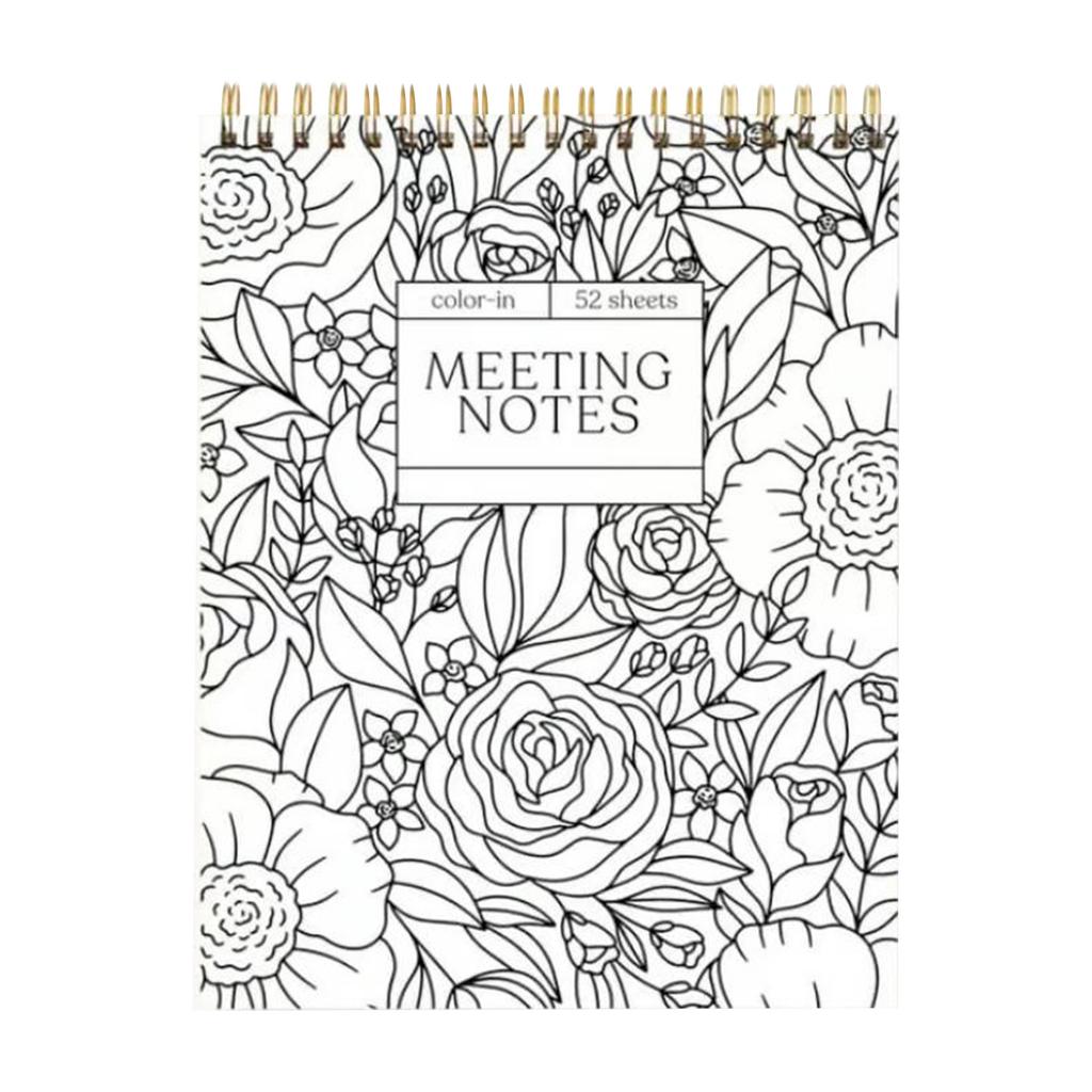 Красочные спиральные блокноты и ежедневники, красивый и красивый цветочный дизайн дневника, цветочные заметки для встреч раскраска