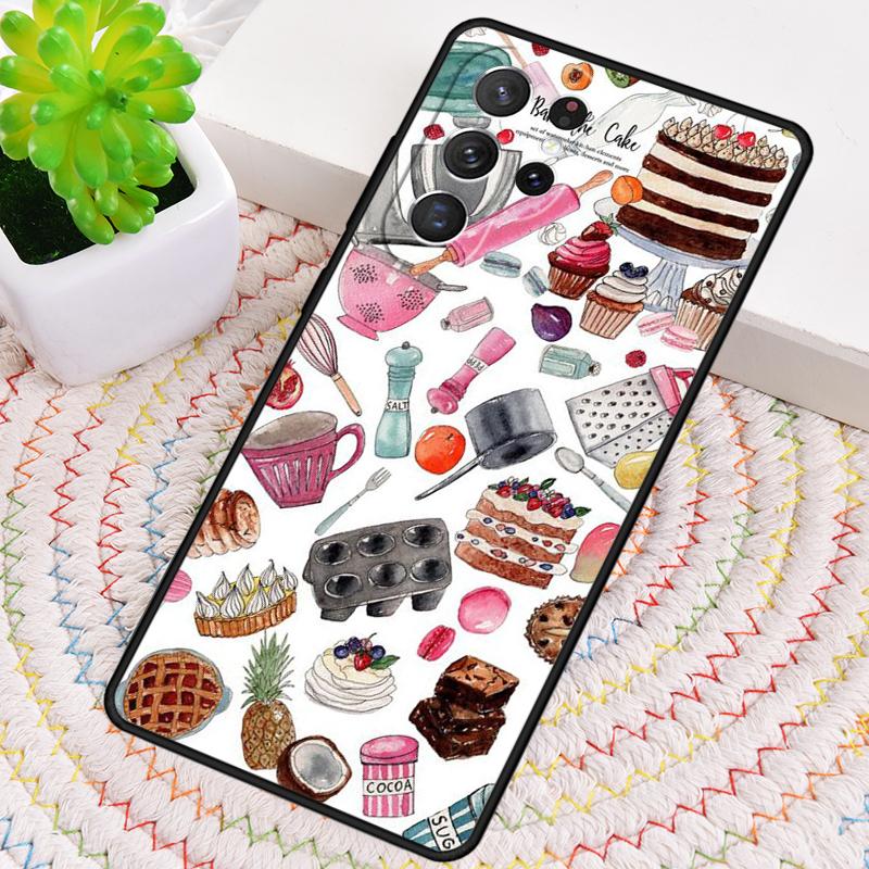 Мягкий чехол для телефона Baking Cook Chef для Samsung Galaxy note 10 pro S26 Ultra S23 S24 FE S25 S21 S22 PLUS ударопрочный