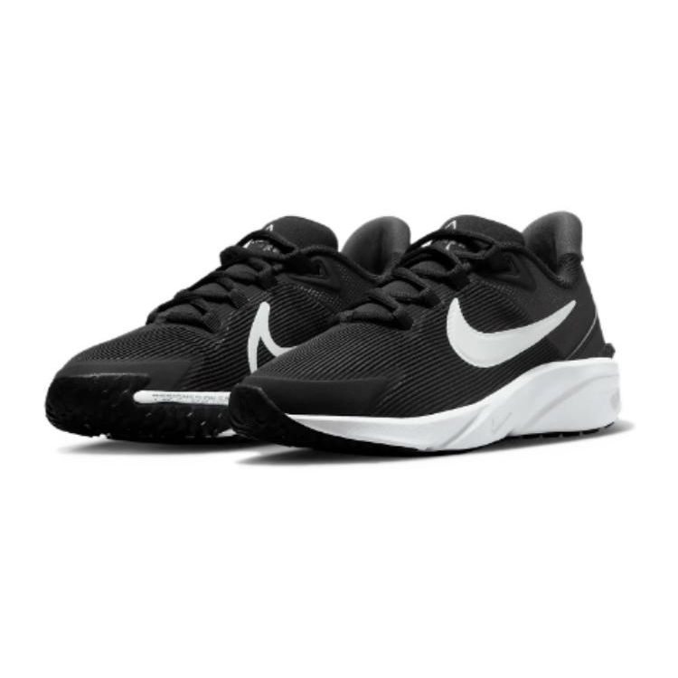 Nike Star Runner 4 GS Черно-белые детские кроссовки антрацит DX7615-001