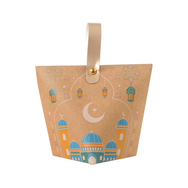5/10 шт. Подарочная коробка для конфет EID Mubarak, украшение на Рамадан, упаковка для подарков в виде печенья, 2024, исламские принадлежности для мусульманских вечеринок, домашний декор