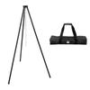 Iris Ohyama Bonfire Tripod with Storage Bag and Chain Camping Equipment Black Bonfire Stand Outdoor Stove Grill TKB-TP135 Tri-Pot