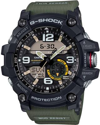 Casio MUDMASTER Зеленые Часы G-Shock GG-1000-1A3JF Мужские