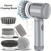 New Electric Spin Scrubber,Bathroom Cleaning Brush Power Scrubber with 5 Replaceable Brush Heads, 5 In 1 Electric Cleaning Brush