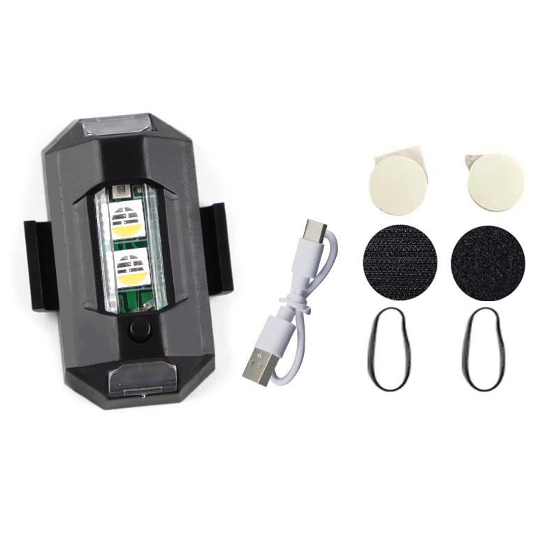 Universal LED Strobe Lights Motorcycle/Bike/Aircraft/Drone Anti Collision Warning Light Night Flying Blinking Signal Indicator