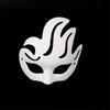 White DIY Hand-Painted Mask Handmade Half Face Mask Japanese Cosplay Blank Mask  Party