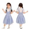 Halloween Wizard of Oz Cosplay Suit Dorothy Children Adult Blue Checked Skirt Pastoral
