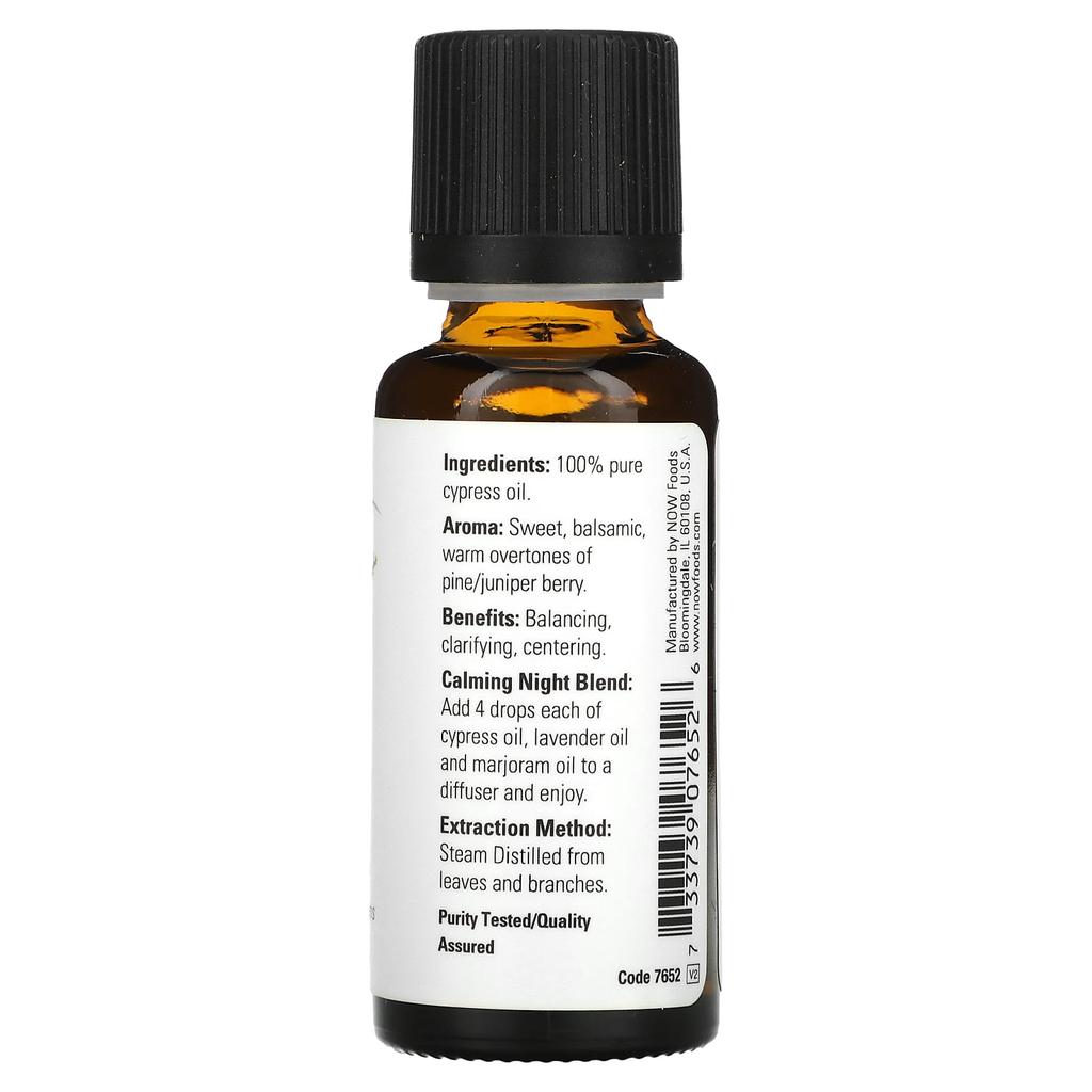 Now Foods Essential Oil, Cypress, 1 Fl Oz (30mL)