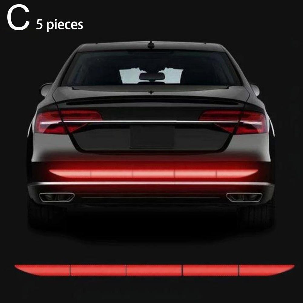 Наклейка на автомобиль Светоотражающая предупреждающая лента безопасности Предупреждение о столкновении Светоотражающие наклейки Автомобильный багажник Светоотражающие аксессуары