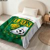 1PC Club Len Football Club Patterned Flannel Blanket Suitable For All Seasons For Home Decor Warmth And Comfort Gifts Holiday Present