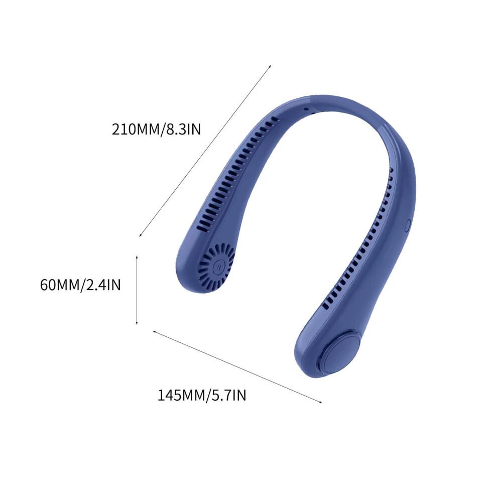YOBOLK Fan Neck Fan Fan Portable Fan Leafless Hanging Fan Refrigeration Outdoor Usb Charging Portable Lazy Hanging Neck Small Fan Turbine Clearance