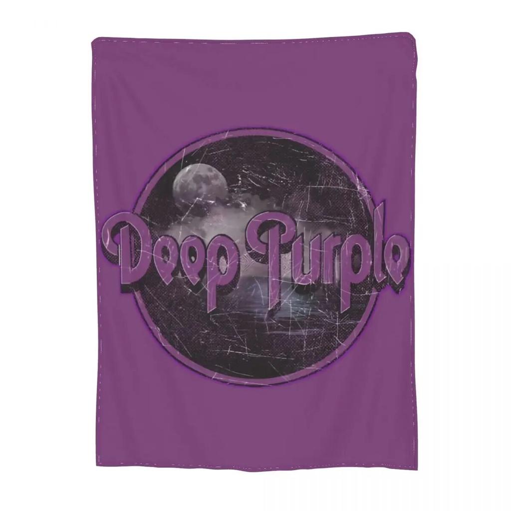 Винтажное темно-фиолетовое одеяло с полосками, фланелевое домашнее одеяло из тяжелого металла, уютное легкое тонкое одеяло для офиса