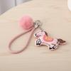 Embroidery Stuffed Animal Keyring Creative Cartoon Steed Doll Mini Horse Keychain  Car Decoration