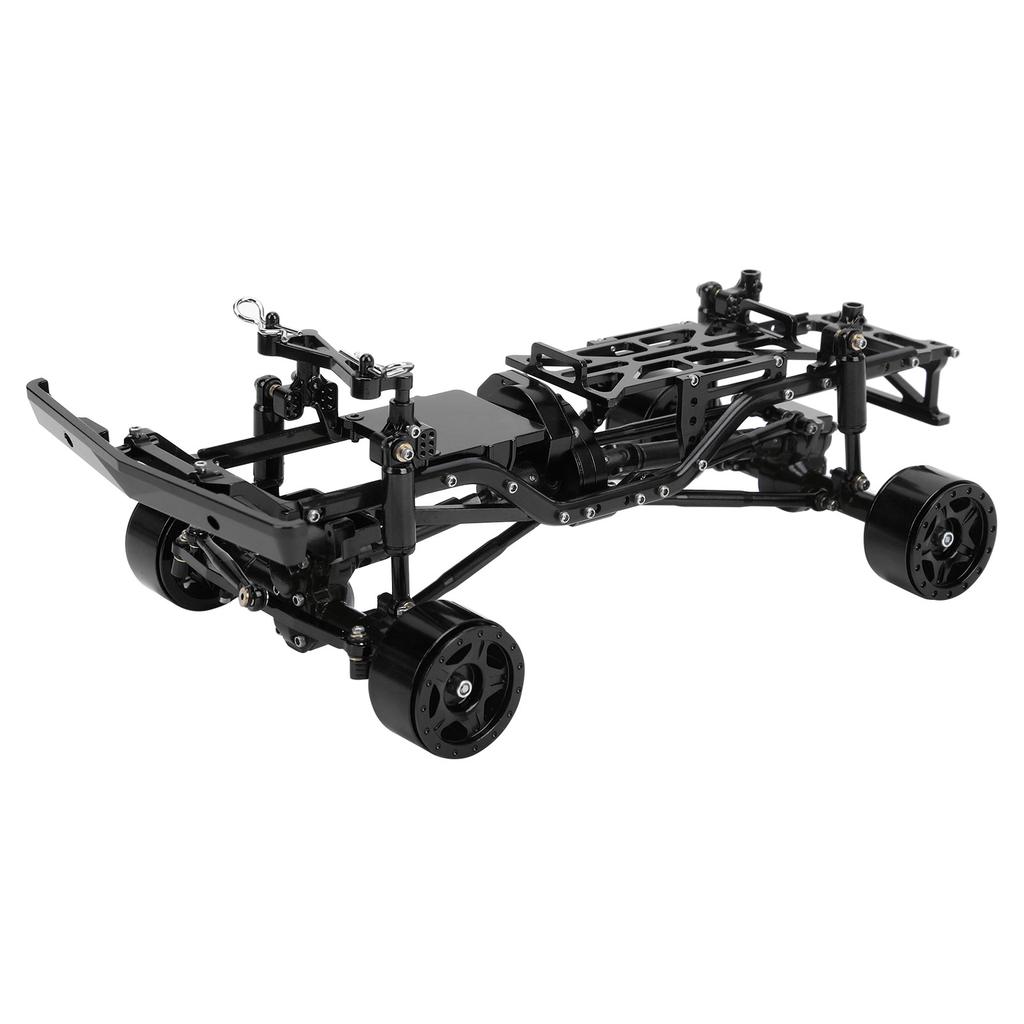RC Car Chassis Frame Kit Aluminium Alloy Frame with Wheel Hubs for SCX24 C10 1/24 RC Car