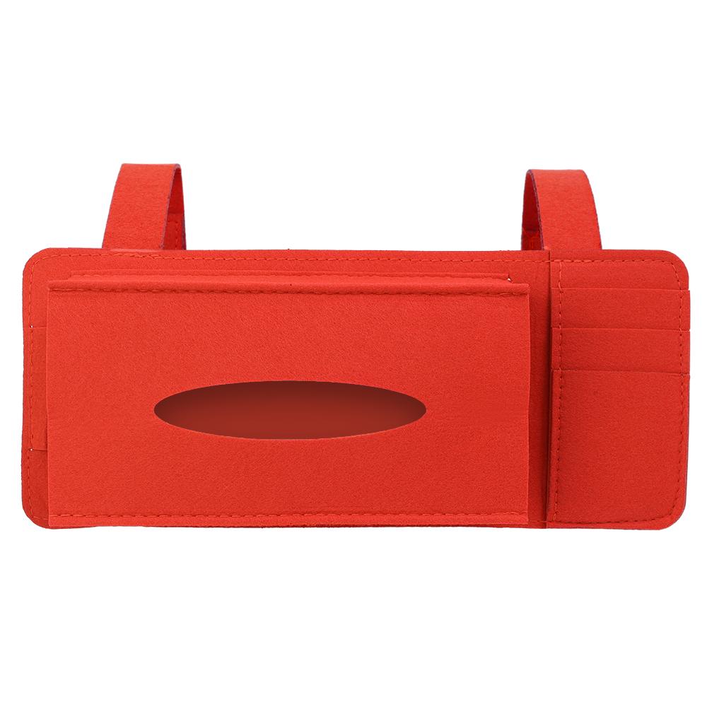 Сумка для хранения солнцезащитного козырька автомобиля Многофункциональная войлочная коробка для салфеток Универсальный подвесной держатель для солнцезащитного козырька автомобиля Принадлежности для хранения в салоне автомобиля