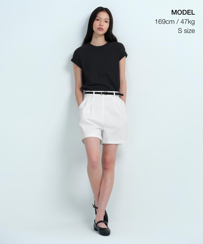MUSINSA STANDARD WOMAN Women'S Basic Crew Neck T-Shirt [Black]