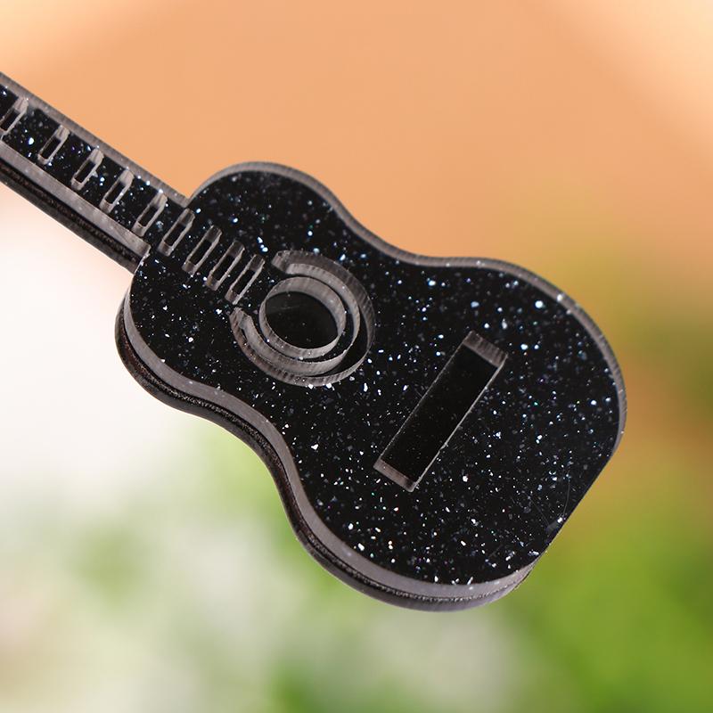 1/12 Кукольный домик Гитара Модель Кукольный домик Моделирование Музыкальный инструмент Игрушка Кукольный домик Декор Аксессуары