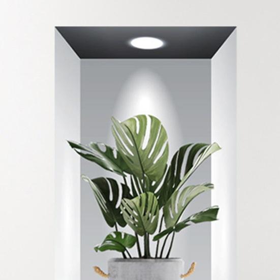 3 шт. стикер на стену 3D стерео креативная зелень в горшке поддельные наклейки на окно на стену для гостиной настенный плакат товары для дома