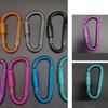 Multi Colors Safety Buckle with Lock D-shape Carabiner Camping Hiking Hook  Outdoor Tool