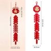 Non-woven Fabric Chinese New Year Decoration Good Luck Happiness Chinese Elements Spring Festival Decoration Red