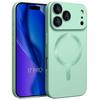TPU Case - E.F.Connection - for iPhone 17 Pro - Scratch-Resistant Silicone Green Magnetic Circle