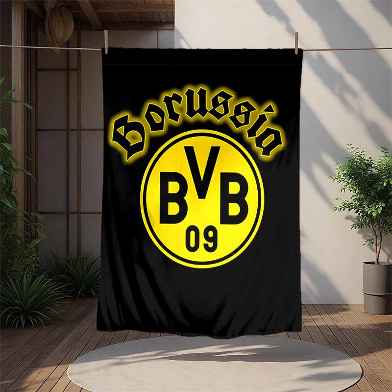 Bvb Flannel Blanket Soft Warm All-Season Throw, Design for Camping, Car Travel, Hiking Sofa, Bed, Office Perfect Gift for Parties