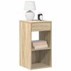 VidaXL Bedside Tables with Drawer 2 Pcs Sonoma Oak 35x34x66.5 Cm, Side Table, Bedside Cabinet, Accent Table for 858718