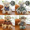 Vintage Plush Teddy Bear Toy With Camera Design Perfect For Photographers And Basketball Fans