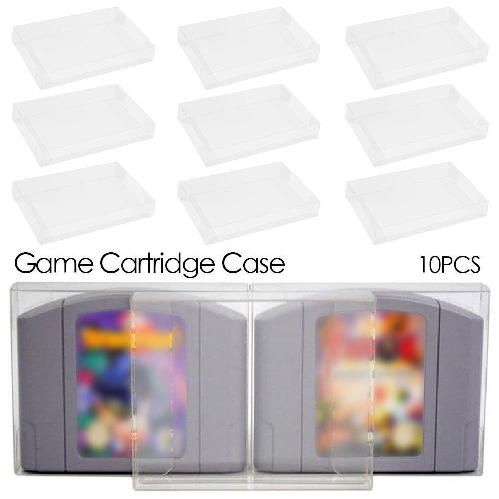 10 шт. Аксессуары Хранение игровых карт Для SNES Защитный чехол Кейс для игровых карт Защитный дисплей для картриджей Для N64