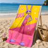 Jax Pink Power Beach Towel, Super Soft Microfiber, Perfect Gift for Her/Him, Birthday, for Pool, Beach, Travel, Decor Beach Party