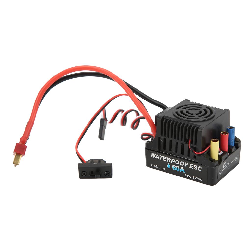 3650 3100KV Brushless Motor with 60A ESC Electric Governor Short Line for 1 8 1 10 RC Car