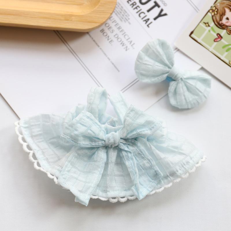 Labubu кукла платье наряд аксессуары для 17 см Корея Kpop EXO V2 V1 Labubu плюшевая кукла идол одежда платье шляпа комплект детский подарок без куклы