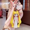 New Creative Cartoon Couple Keychains Anime Sailor Moon Doll Keychains Bag Pendant Car Accessories Key Chain Gift for Children
