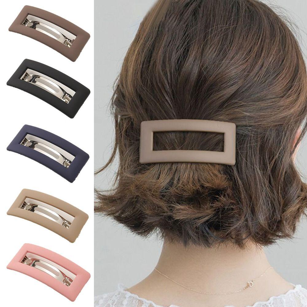 Women Girls Matte Hairgrips Elegant Hair Barrettes Hairpins Spring Hair Clip