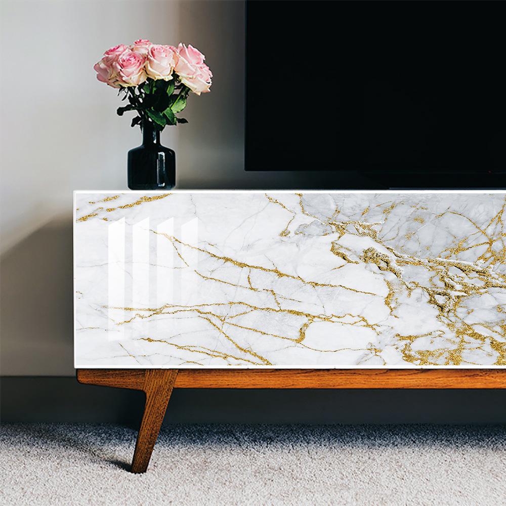 10 шт./компл. керамическая плитка из ПВХ с имитацией мрамора для предотвращения пятен Восстановленная самоклеящаяся бумага для украшения дома Декоративные пленки Наклейки на стены