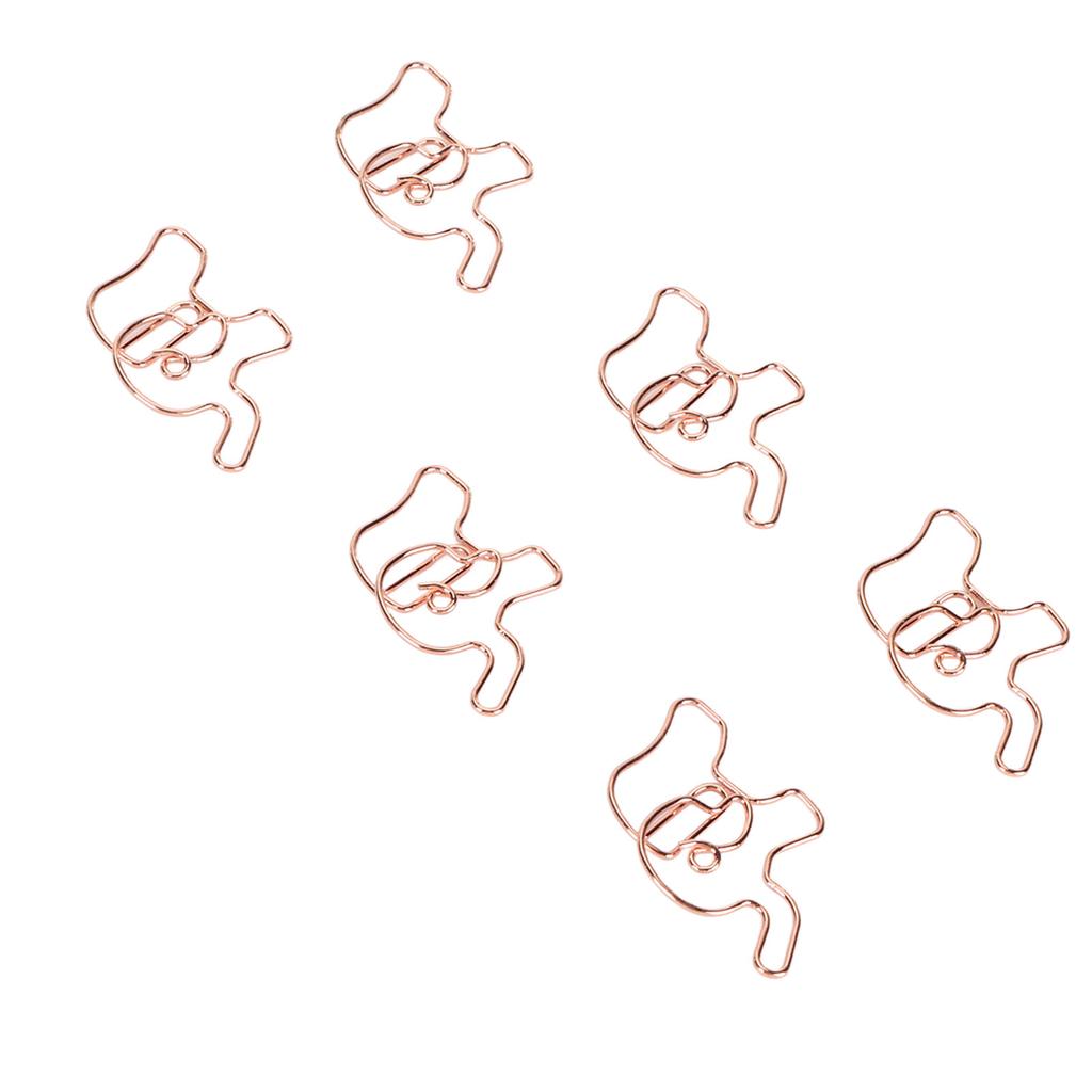 100 шт. скрепок для бумаги, предотвращающих скольжение, милые декоративные металлические закладки в форме животных, скрепки для офиса S