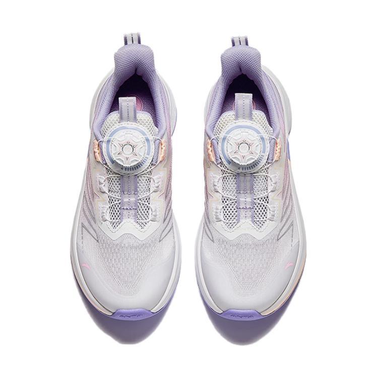 (GS) ANTA Running Series Sneakers 'White Purple Pink' Kids' 322425511-3