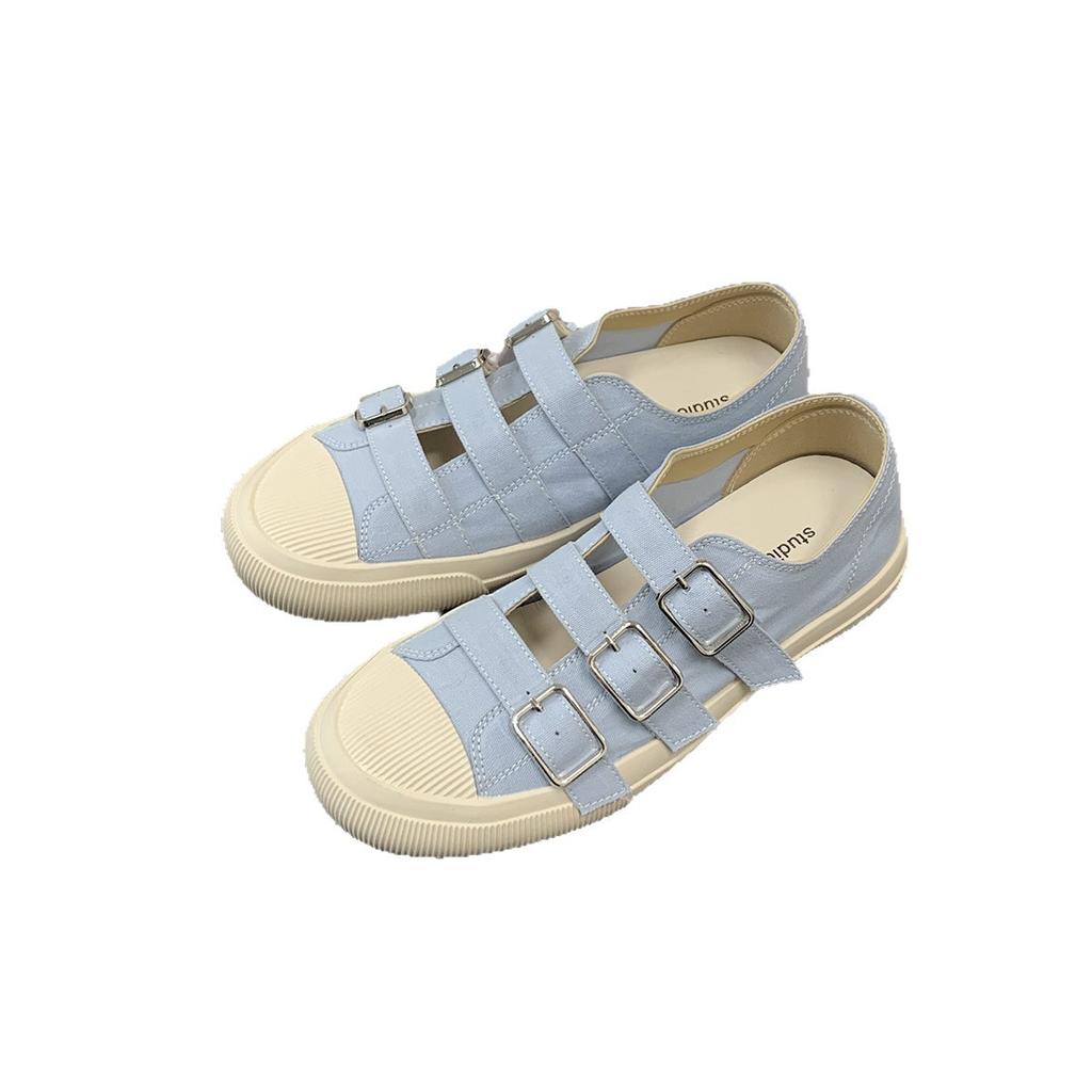 Виноградная мать имеет ту же круглую голову с одной педалью, полая дышащая пряжка, парусиновые туфли, повседневные универсальные спортивные туфли на платформе, женские