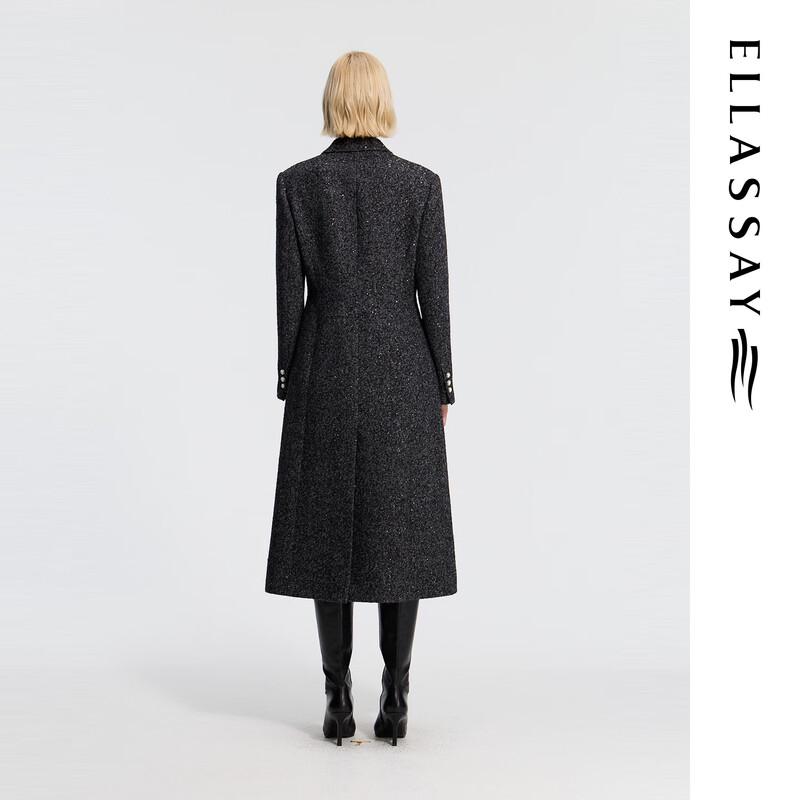 ELLASSAY Женское элегантное длинное пальто из смесовой шерсти