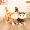 1Pc Soft Stuffed Kitten Model Simulation Cat Plush Toys Fake Cat Realist Animals For Kids Girls Birthday Valentine'S Day Gift