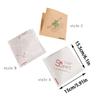 100Pcs 15x15cm Sandwich Wrappers Oilproof Disposable  Hamburger Pouch  Restaurant
