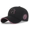 Korean Style Women's Duckbill Cap with "MY" Embroidery - Spring/Autumn Fashion, Casual Baseball Hat for Outdoor Sunshade.