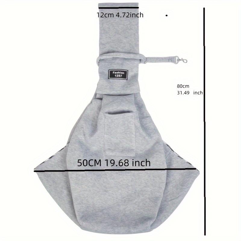 Breathable Foldable Dog Sling Carrier - Large Capacity, Adjustable Strap, Polyester Material for Comfort & Convenience