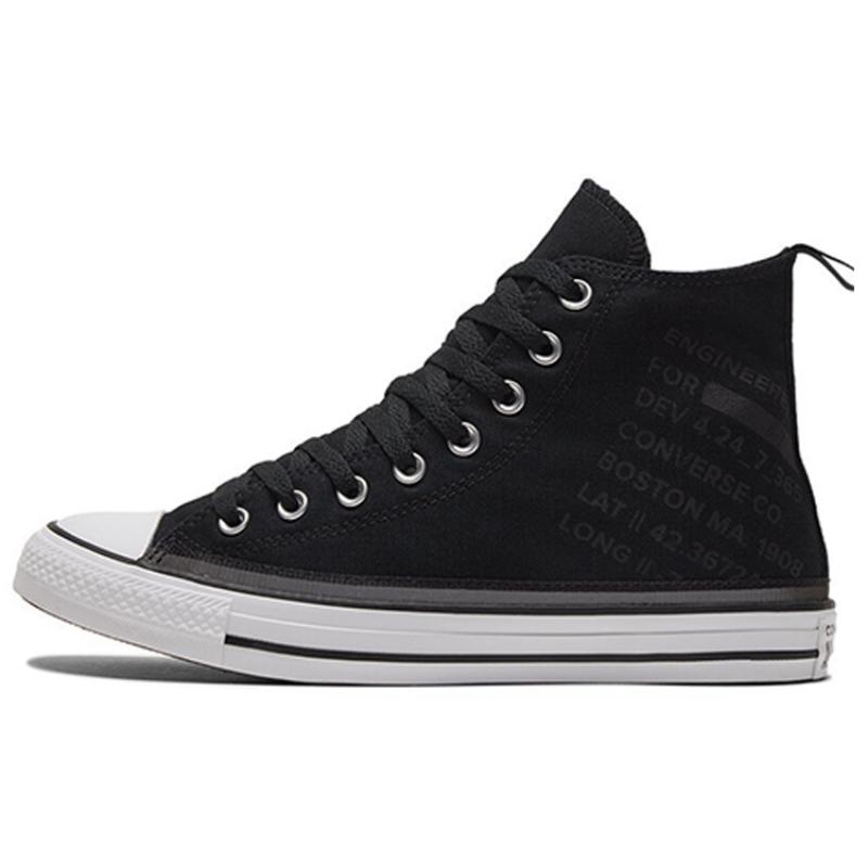 Converse Кеды Chuck Taylor All Star Удобные и Стильные Высокие Эспадрильи Унисекс Черно-Белые