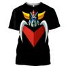 Boys New Anime Goldorak 3D Print Breathable Short Sleeved T-shirts UFO Robot Grendizer Boys Casual Streetwear Top Clothes