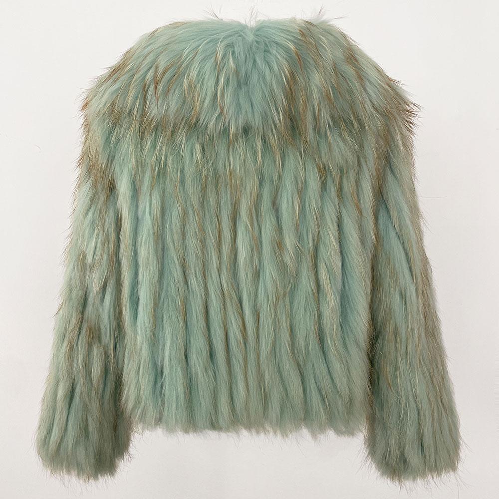 OFTBUY Осень-зима утолщенная теплая куртка с V-образным вырезом из натурального меха лисы, женская короткая куртка в корейском стиле