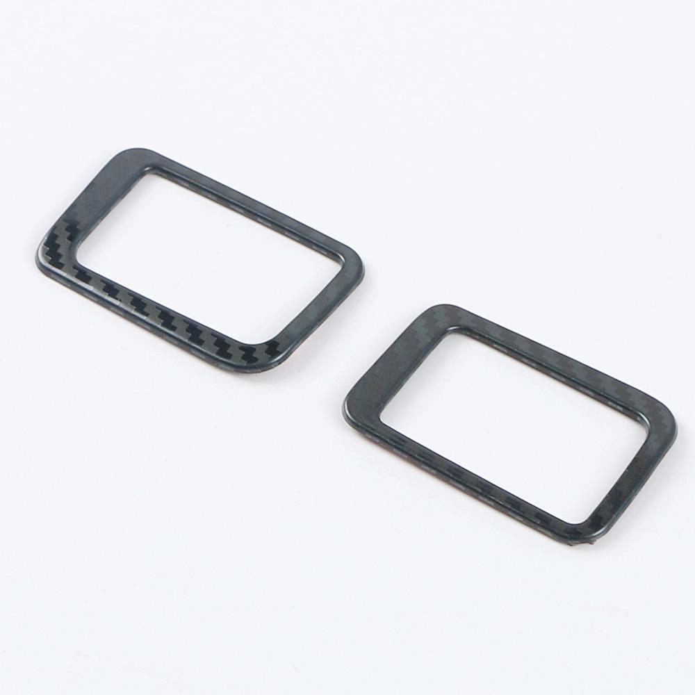 Для GWM Tank 300 2024 2024 A Pillar AC Air Outlet Vent Frame Ring Trim Interior Accessories Carbon Black Stainless Steel Decor