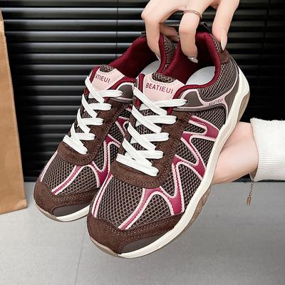 Женские кроссовки для ходьбы на открытом воздухе, молодежные, для девушек и студентов, новые, замшевые, кожаные, ретро-кроссовки, женская обувь на плоской подошве, повседневные кроссовки